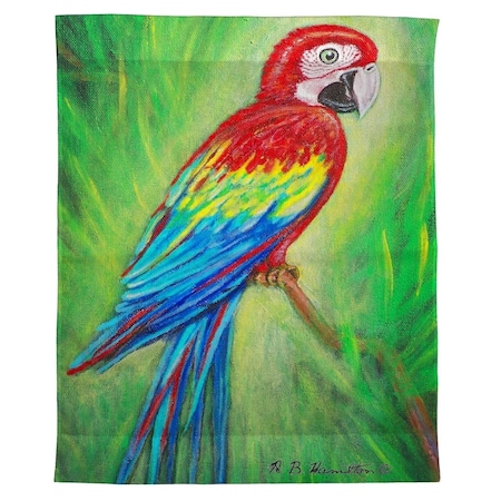 Betsy Drake 24 x 30 in. Red Macaw Outdoor Wall Hanging TP033